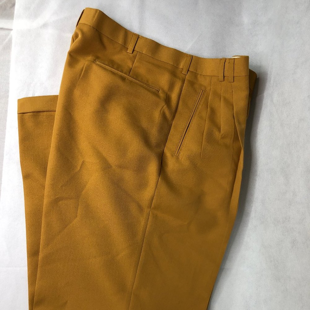 ZACCHI CLASSICO  MENS DESIGNER PANTS Size 38 yello